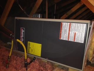 new furnace installation in an Albuquerque home attic