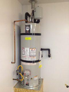 30 gal gas water heater installation in Albuquerque by 3 J's Plumbing & Heating Inc.